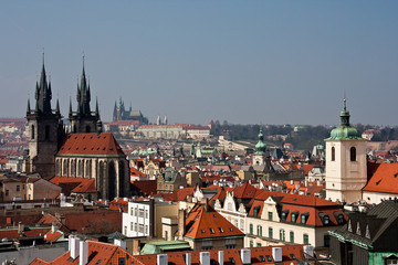 Fototapeta na wymiar Tschechien - Prag - Blick vom Pulverturm
