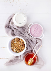 Granola oats and grains breakfast