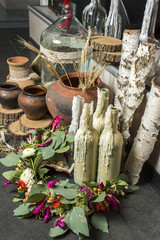 ceramics decor decoration candles on holiday