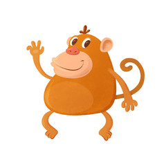 Fun monkey cartoon