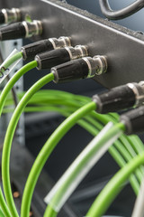 coaxial wires in the server