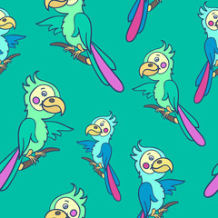 parrot seamless pattern-01