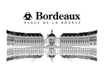 Place de la Bourse - obrazy, fototapety, plakaty