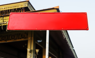 Signboard color outdoor in the city photo