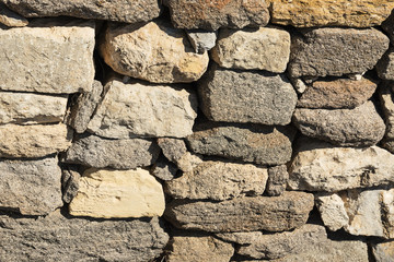 background wall of old stone
