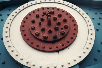 London Tower Bridge Close-Up Steel Structure Bolts and Strews 
