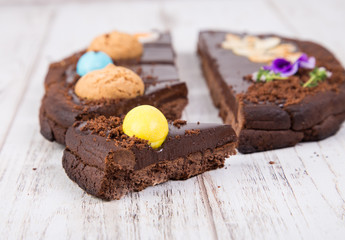 Happy Easter cake shaped egg 