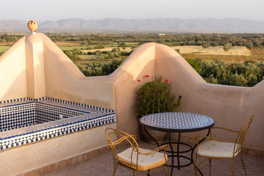 Terrasse d'un riad marocain