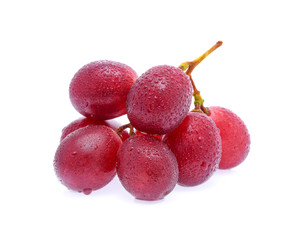 red grapes with water drops