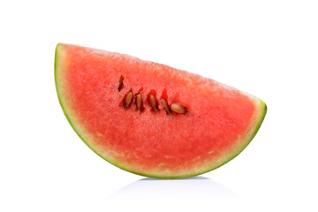 Slice of watermelon isolated on white background