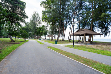 Fototapeta na wymiar Changi Beach Park and nature Reserves