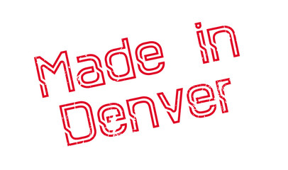 Made In Denver rubber stamp. Grunge design with dust scratches. Effects can be easily removed for a clean, crisp look. Color is easily changed.