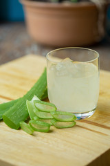 Aloe Vera gel almost use in food medicine and beauty industry.