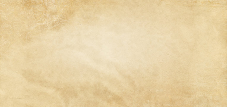 Old yellowed and stained paper texture.