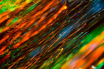 Sparks on colorful background