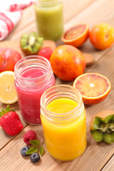 Fototapeta na wymiar healthy fruit smoothie
