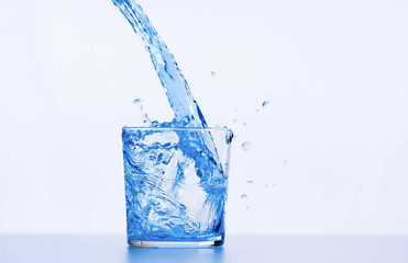 acqua, bicchiere d'acqua,  vetro