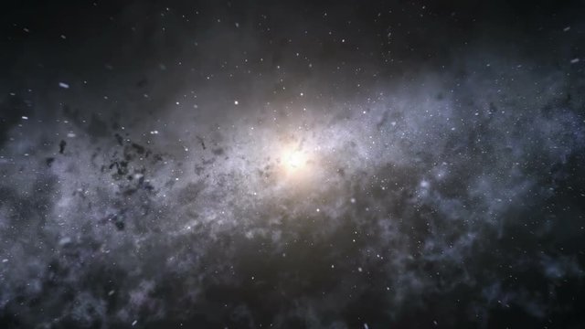 Loopable flight to the center of the galaxy