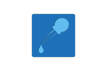Pipette icon on Cardboard