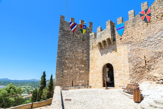 Capdepera - historical village in beautiful landscape of Mallorca, Spain