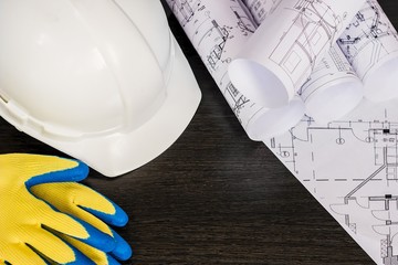 Important surveying on the construction site the foreman