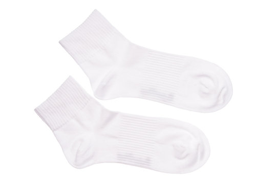 White cotton socks