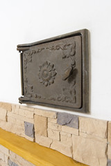 cast iron door to the furnace