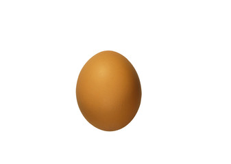 Chicken egg isolated on white background