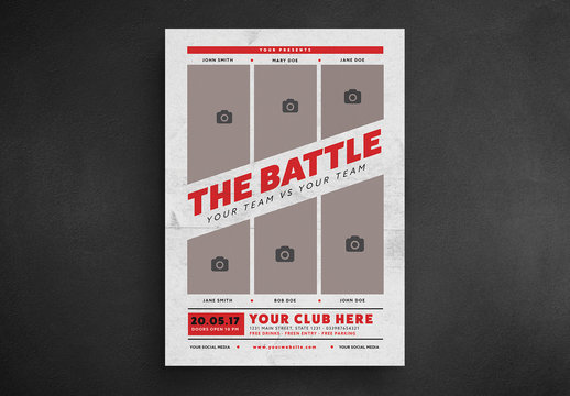 Concert Event Poster Layout