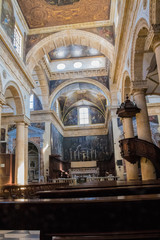 Cattedrale Sant'Agata innen, Gallipoli, Italien
