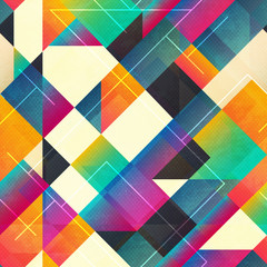 Bright squares seamless pattern