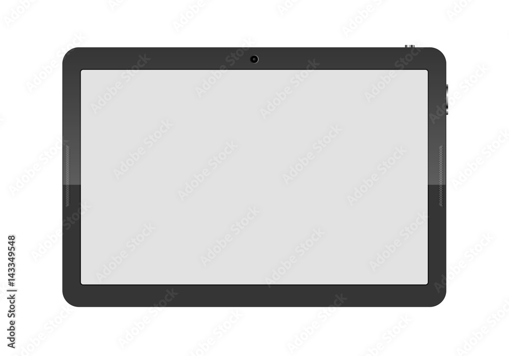 Canvas Prints tablet computer isolated. vector illustration.