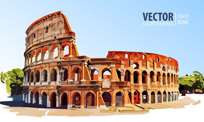 Roman Colosseum - obrazy, fototapety, plakaty