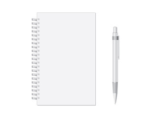 Notebook for your design and logo. Mock up