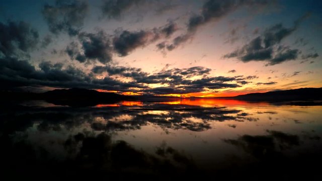 Sunset at Utah Lake