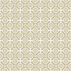Fototapeta premium Geometric abstract vector octagonal golden background. Geometric abstract ornament. Seamless modern pattern
