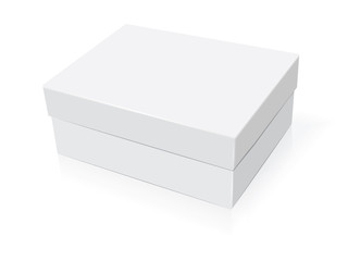 Box for your corporate identity. Easy to change colors. Mock Up. Vector EPS10