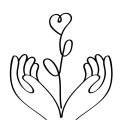 Logo on the theme of family and love