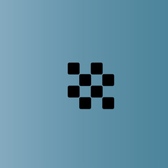 chess board icon. flat design