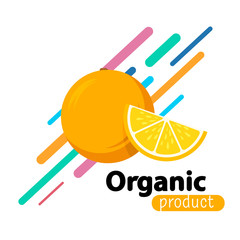 Orange simple background.