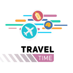 Airplane symbol and place for your text.