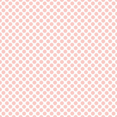 Seamless rose quartz pink polka dots pattern texture background