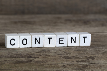 Content, written in cubes