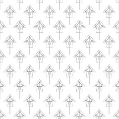 Abstract seamless background with elements in cybernetic style.