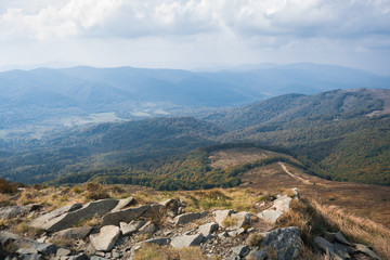 Bieszczady, widok ze szczytu Tarnica