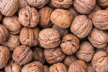 ripe walnuts texture