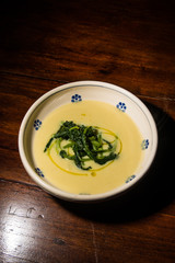 Broad beans and turnips