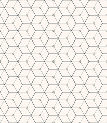 Hexagons gray vector simple seamless pattern
