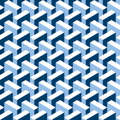 Seamless abstract 3d construction block pattern