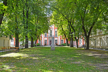 WARSAW, POLAND.View of a court yard of Academy of fine arts